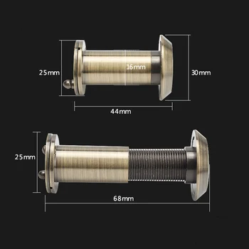 

Hardware Tools 200 Degree Wide Viewing Angle Peephole Security Door Viewers Hole Hidden Peephole Adjustable Glass Lens