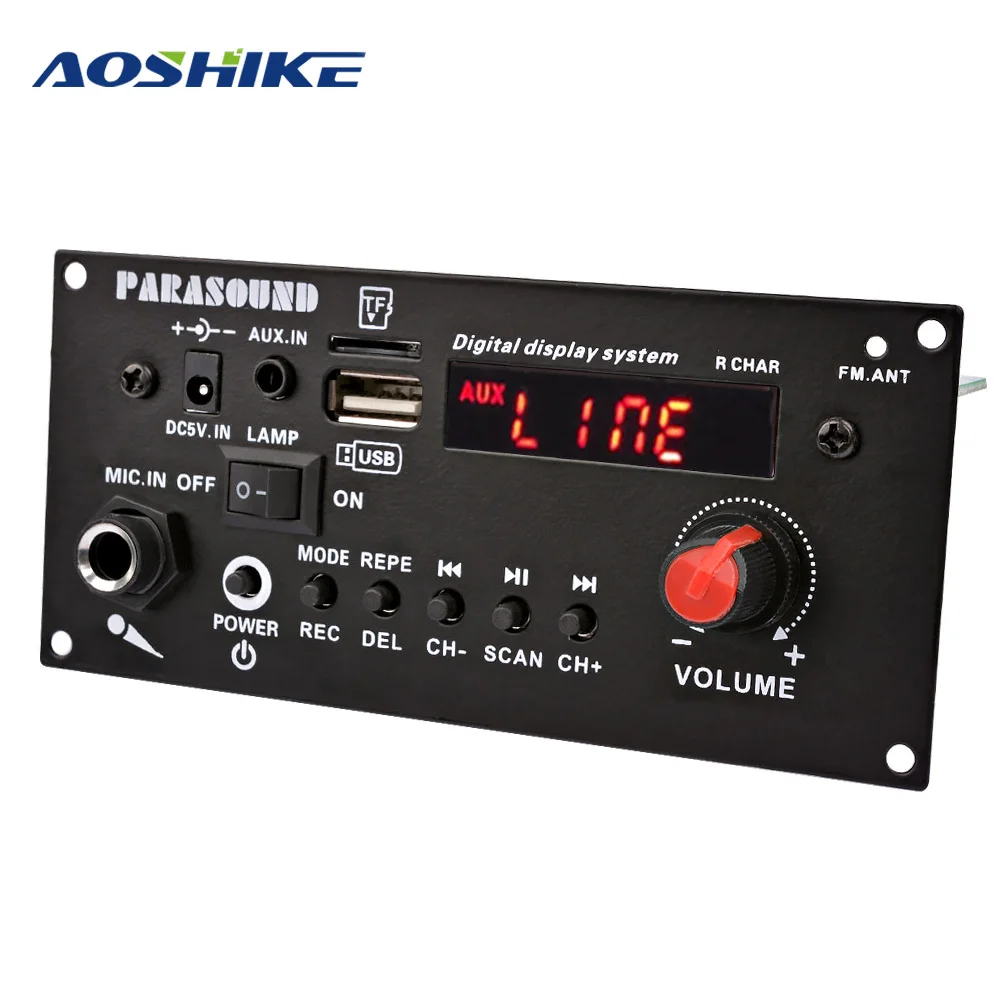 Плата усилителя Bluetooth AOSHIKE 3 7 В 150 Вт квадратный танцевальный динамик усилитель с