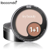 1 шт. пудра для лица компактная Палетка для контурирования лица мягкая нежная фиксирующая пудра основа Матовый бронзатор контроль масла консилер макияж инструменты