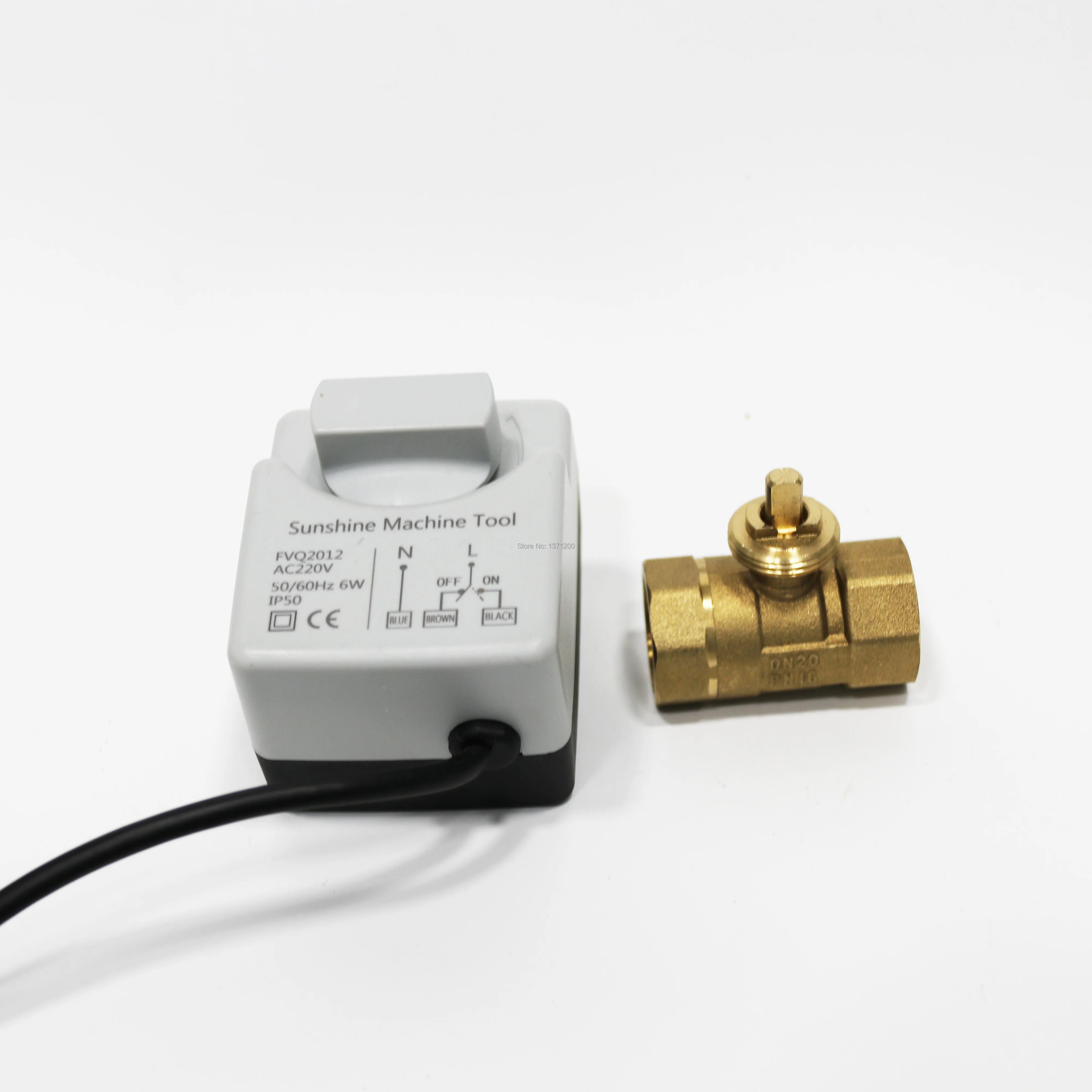 AC220V DN15(G 1/2 &quot) в DN 50(G 2&quot) 2 ходовой 3 проводный латунный моторизованный шаровой