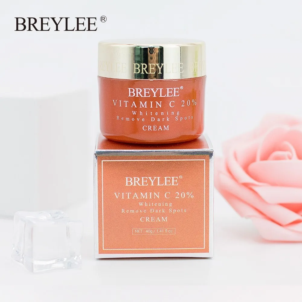Крем для лица BREYLEE с витамином С отбеливающий крем 20% веснушек удаления темных