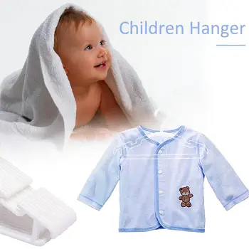 

10PCS Children's Hangers PP Plastic Clothes Racks Non-slip Anti-break Clothing Support For Kids Baby