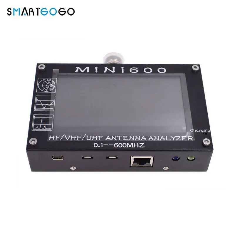 

For Radio Mini600 HF VHF UHF Antenna Analyzer 0.1-600MHz SWR Meter 1.0-1999 5V/1.5A TF Card C6-007 HOT