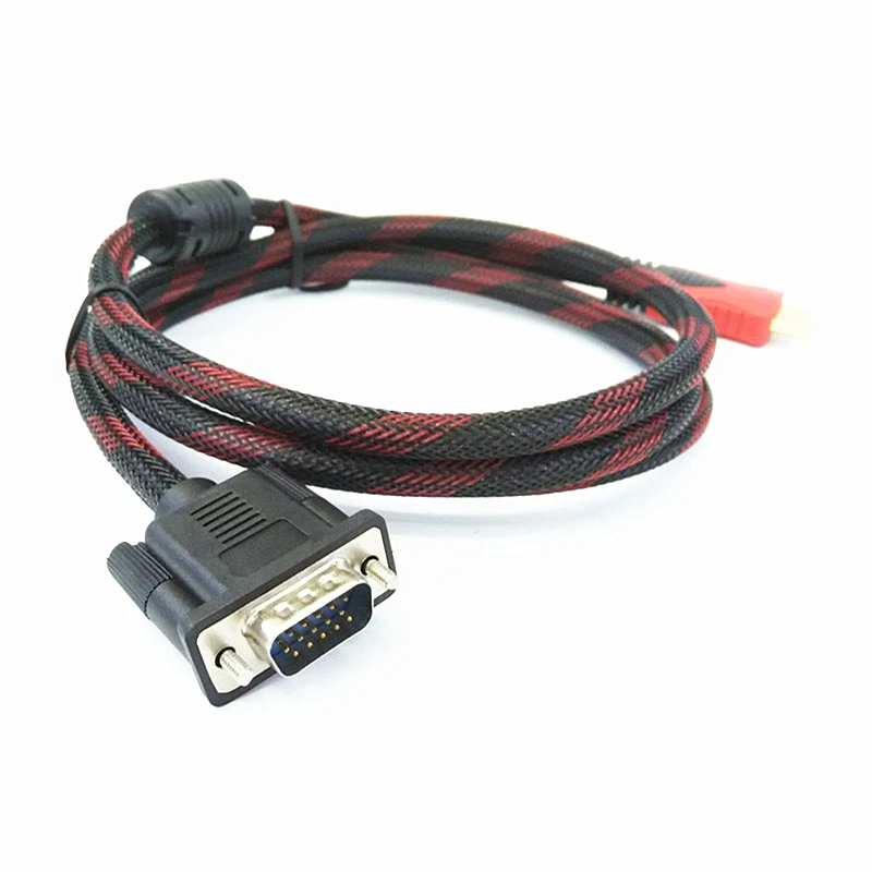 Rankman HDMI VGA Cable Male to Male HDMI to VGA Extension Converter 1080P Cord Copper Line for Laptop Monitor HDTV Projector