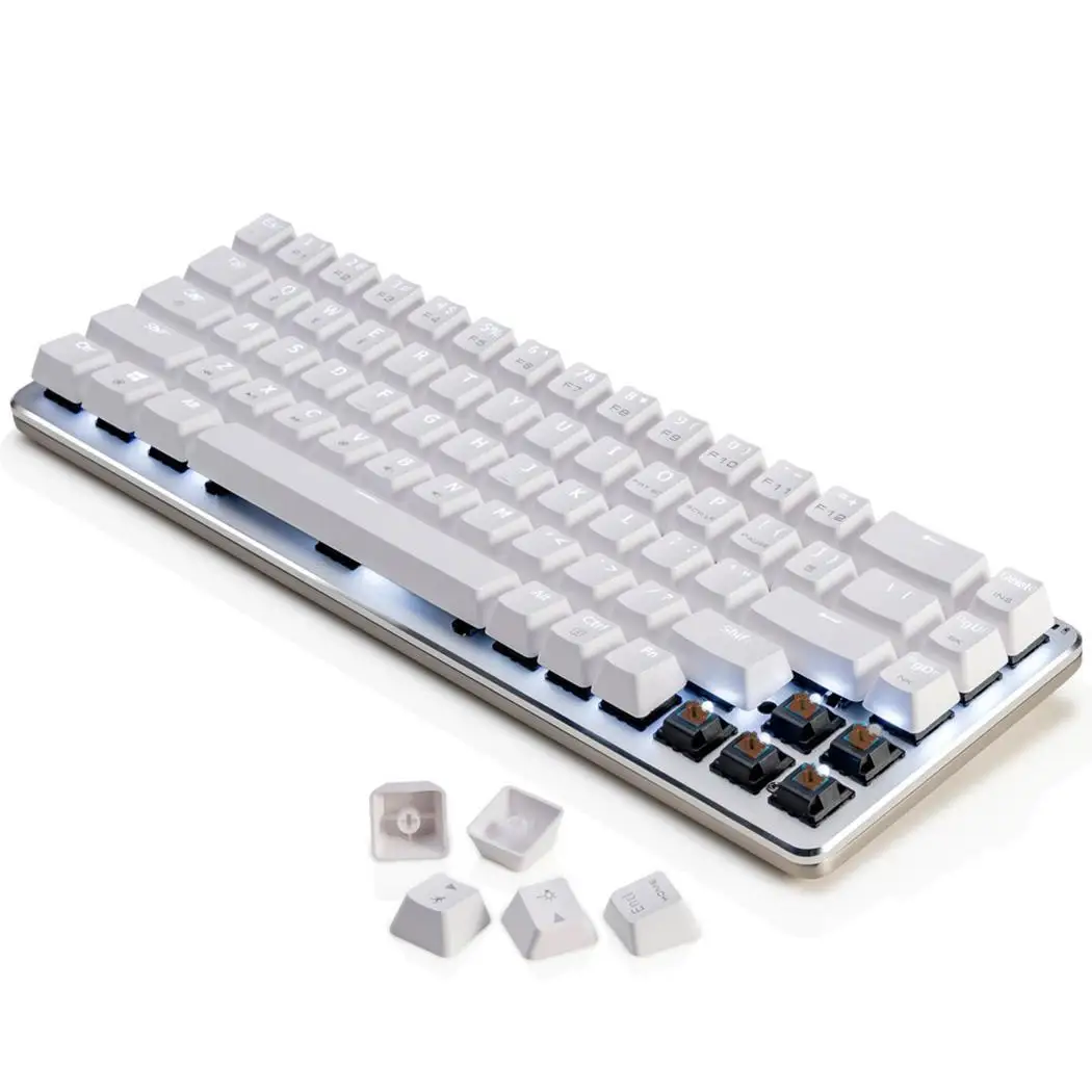 

104 Keys Ergonomic Gaming Bluetooth Wireless Keyboard for Fashion Computer Yes Home, Office Laptop USB