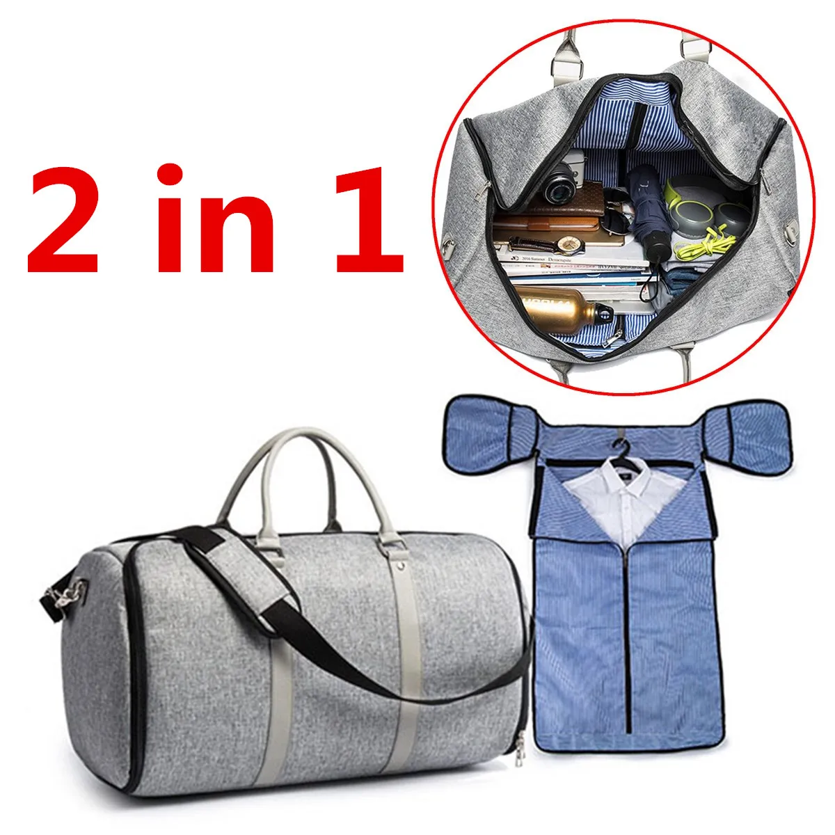 

WaterProof Men Travel Handbag Luggage Bags Business Large Suit Duffle Bag Multifunction Portable Travel Storage Shoulder Bag