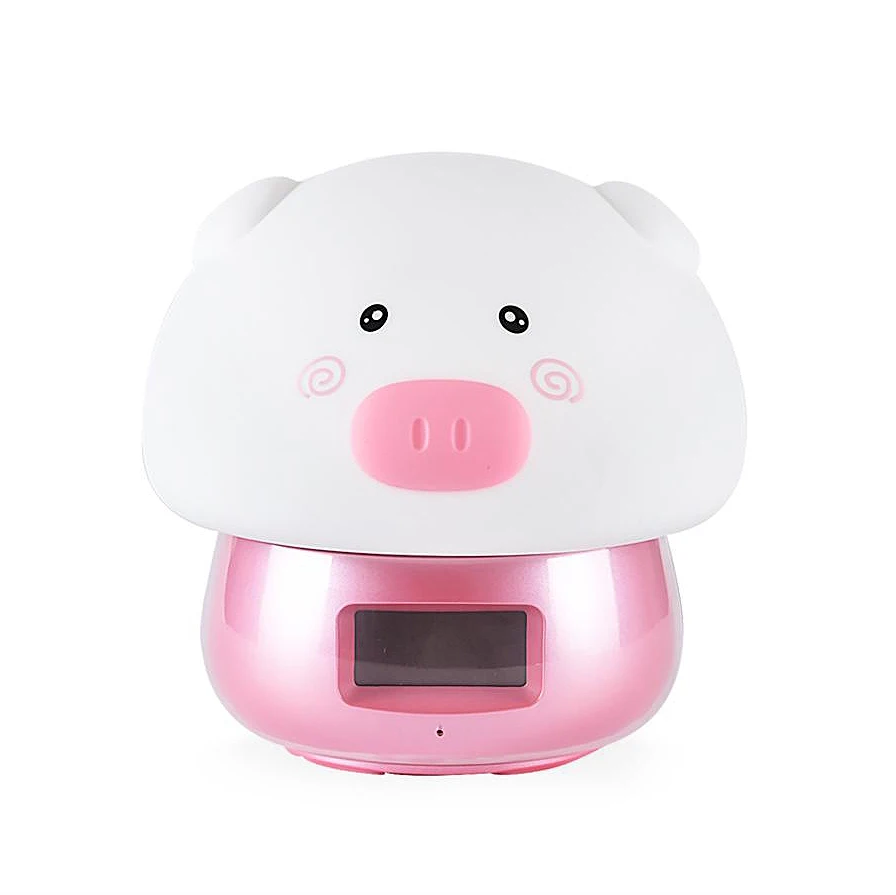 Kids Bedroom Usb Charging Alarm Clock Night Light Easy Setting Remote Control Soft Pat Cute Colorful Decorative Led Cartoon Pi | Дом и сад