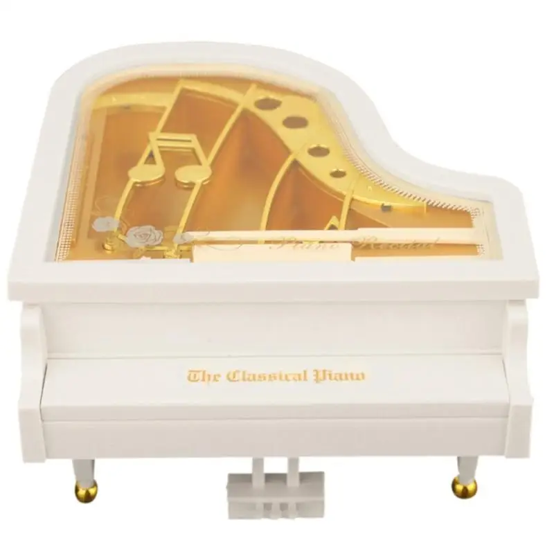 Творческий мини фортепиано модель музыкальная шкатулка металл античный Музыкальный Чехол свадебный подарок