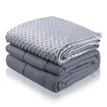 

High Quality Cotton Gravity Blanket Glass Beads Relieve Stress Autism and Anxiety Disorders for Children and Adults 7/15/20lb