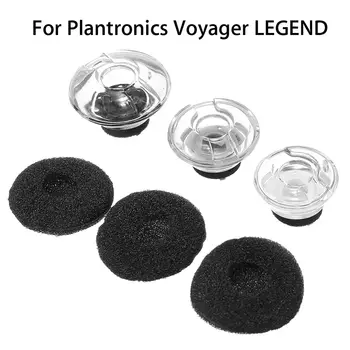 

6pcs Black Soft Foam Earbuds Tips For Plantronics For Voyager For LEGEND Earphone Headphones Ear Pads Replacement S/M/L Size