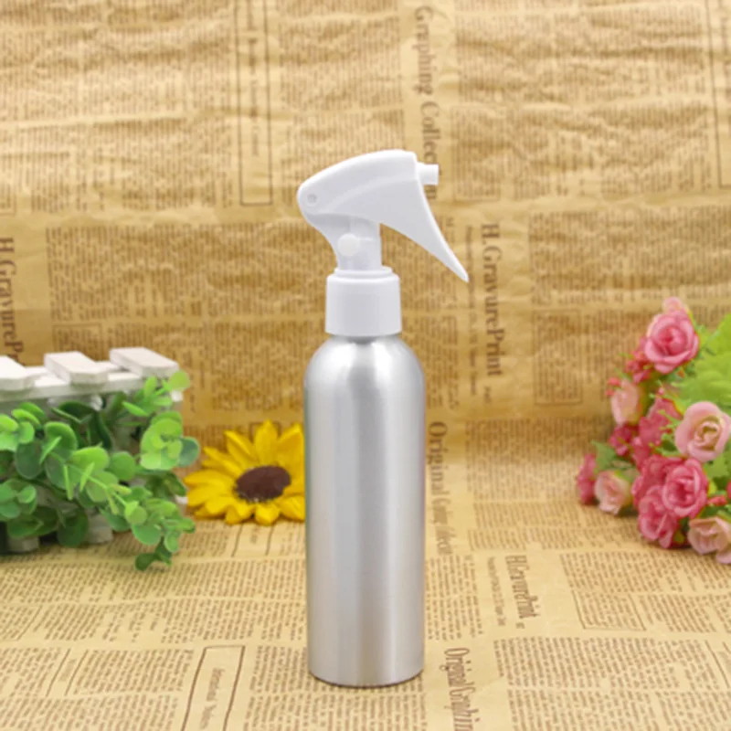 

1pcs Useful Empty Aluminum Bottle Silver Metal Bottle With Fine Mist Spray