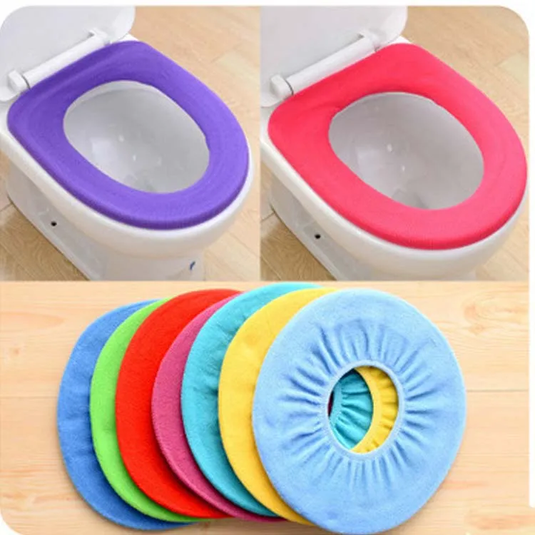 

Elastic Reusable Warmer Washable Soft and Comfortable Toilet Seat Cover Mat Bathroom Products
