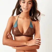 Trendyol коричневый блок Бикини Топ TBESS19MN0095