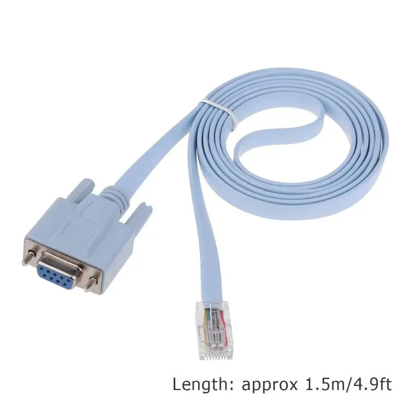 Консольный кабель RJ45 Ethernet к RS232 DB9 COM порт последовательные женские роутеры