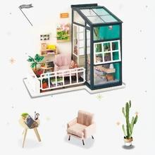 1:24 набор для кукольного домика миниатюрный DIY Lunge теплый домашний дом наборы лучшие подарки на день рождения для подростков развивающие игрушки