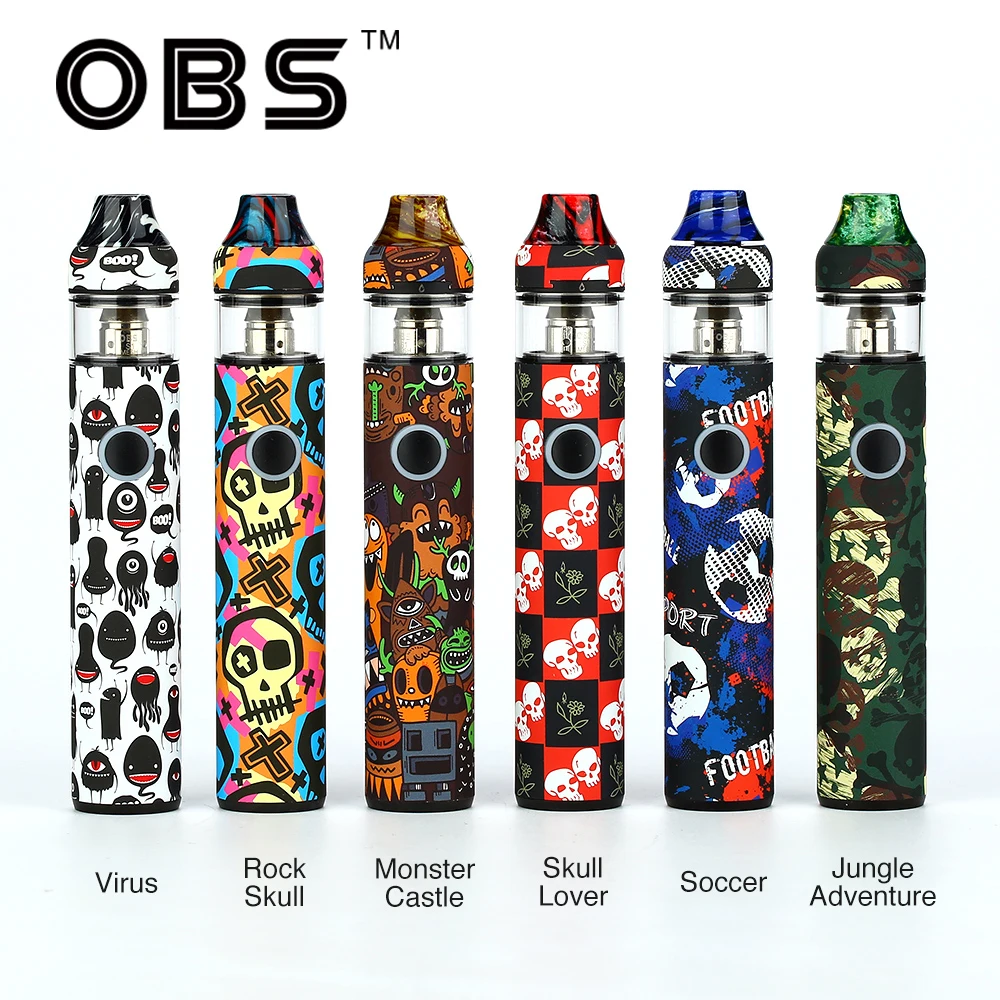 

Original OBS KFB2 AIO Vape Pen Kit with 1500mAh Battery & 2ml Tank & Mesh Coil MTL/DL Vape Vaporizer vs Punk 86W/ OBS Cube/ Wand