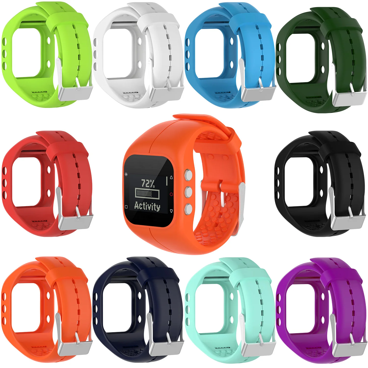 Силиконовые для фитнеса сменный ремешок на запястье для Polar A300 аксессуары для умных часов фитнес-часы спортивные часы
