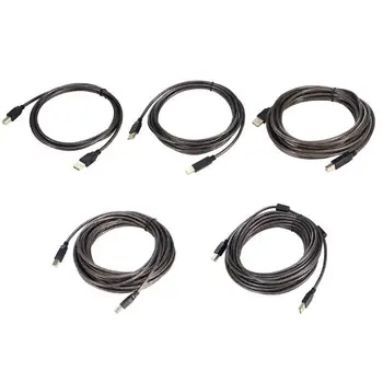 

Professional USB 2.0 Print Cable USB 2.0 Type A Male to B Male Square Sync Data Scanner USB Printer Cable Wire Cord