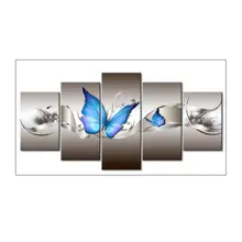 Фото на заказ! Полная дрель DIY 5D алмазная вышивка крестиком комплект домашнего декора голубая бабочка