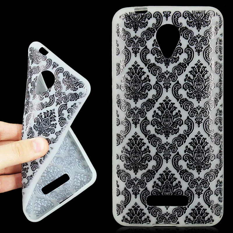 

JONSNOW Luminous Soft Case for Micromax Canvas Spark Q380 4.7 inch Feather Pattern Ultra-thin Soft Transparent TPU Cover Case