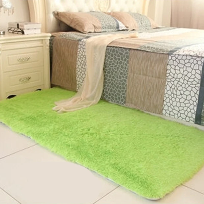 

Pink/Black/Gray/Green/Wine/White Fluffy Rugs Anti-Skid Shaggy Area Rug Bedroom Bathroom Dining Room Home Carpet Floor Mat Rugs