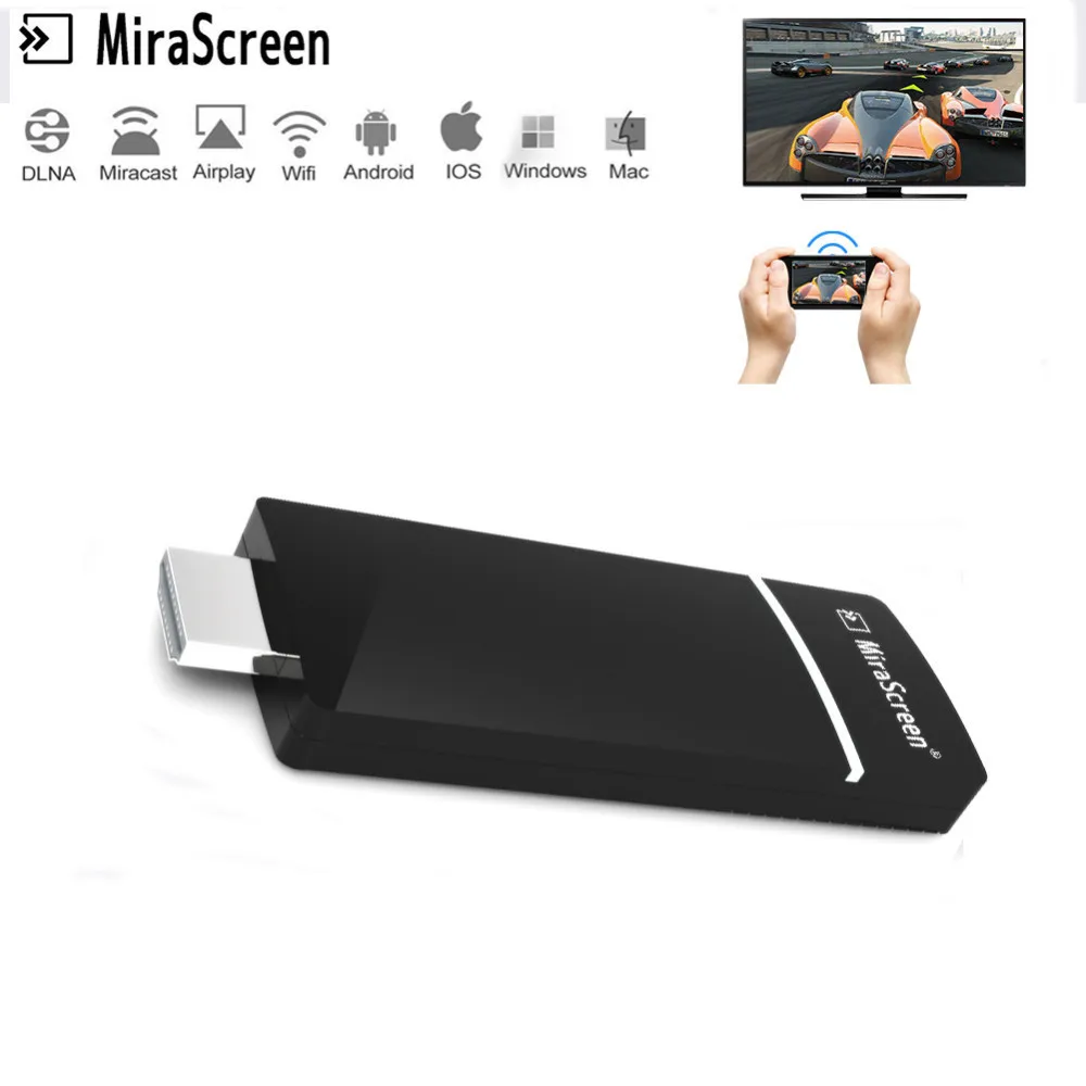 

New Mirascreen A3 Wireless Wifi Display Dongle Receiver 1080p Hd Tv Stick Miracast Airplay Dlna Mirroring To Hdtv Projector