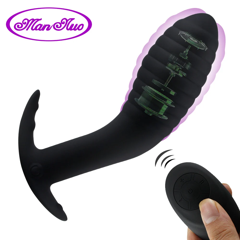 Man nuo S/M/L Anal Plug Vibrator Prostate Massager 10 Speeds Butt Anus Sex Toys for Men Women with Remote Control Waterproof | Красота и