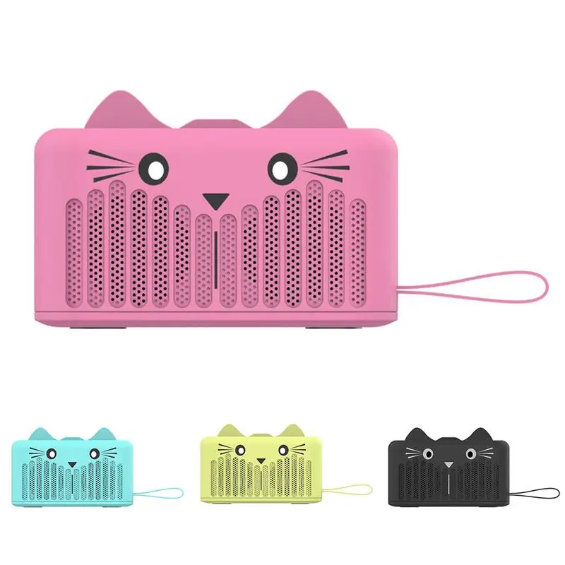 

Cute Cartoon Cat Player Pet Mini Bluetooth Animal Wireless Speaker With Powerful Rich Room Filling Sound 3W Audio Driver
