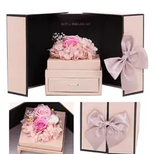 Romantic Valentine's Day Christmas Gifts Creative Gifts Everlasting Flower Gift Box Roses Preserved Flower Jewelry Box Romantic Valentine's Day Christmas Gifts Creative Gifts Everlasting Flower Gift Box Roses Preserved Flower Jewelry Box