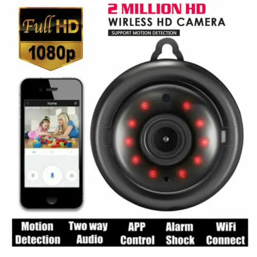 

HD Night Vision Wireless WiFi Smart Home Security Camera Video Baby Dog Monitor