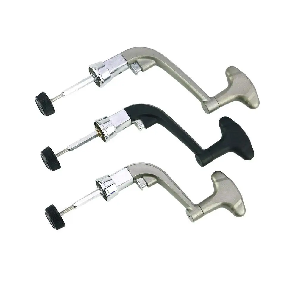 1PCS Metal Spinning Reel Handle Grip Fishing Reel Replace Folding Rocker Arm Crank Handle Replacement Random Color