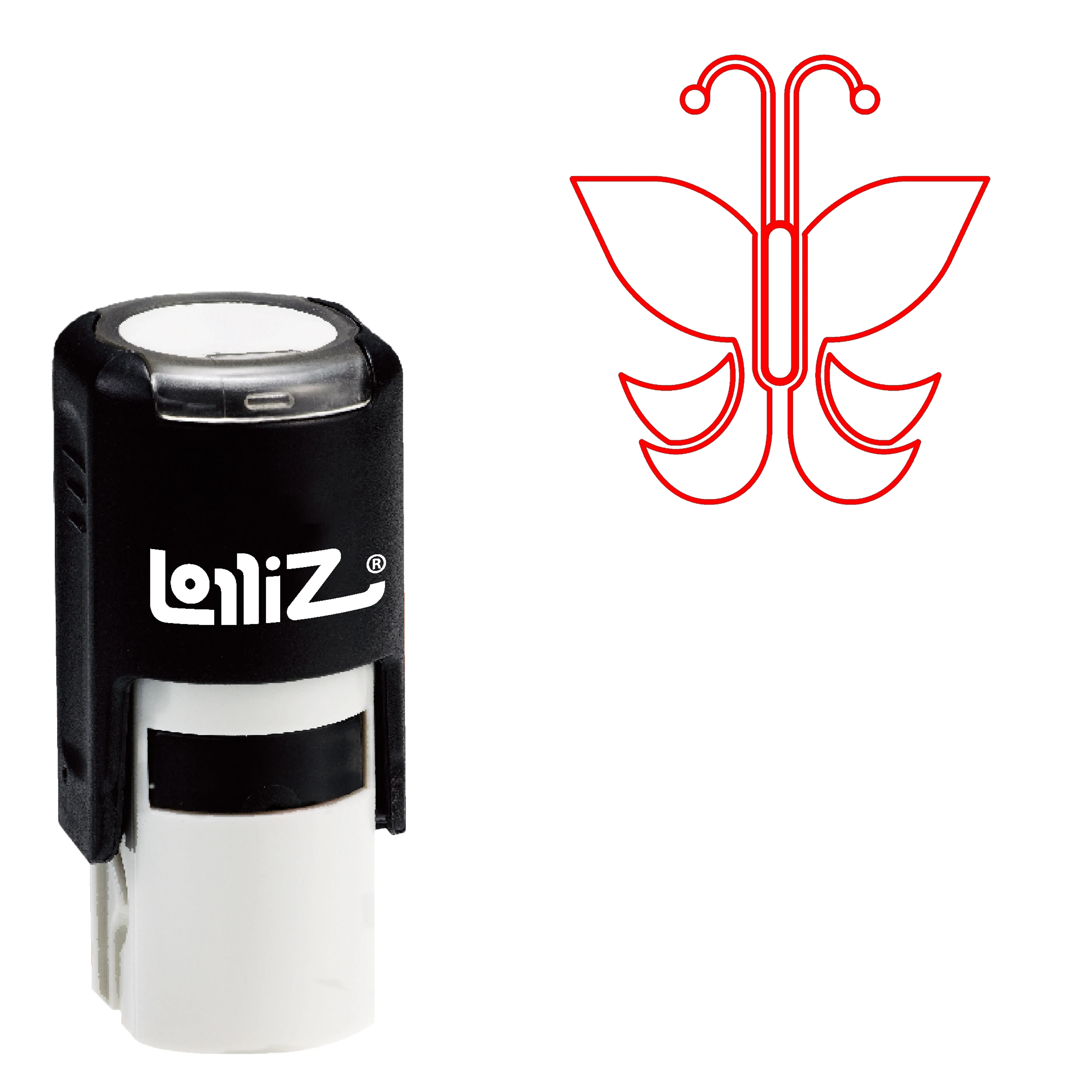 

LolliZ Biomorphic Animal Symbol Series Design #31 Self-Inking Rubber Stamp
