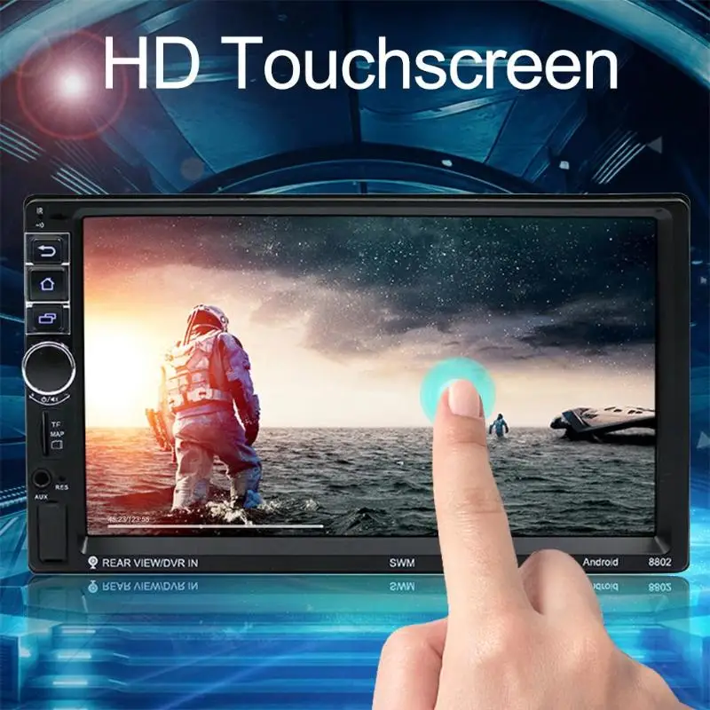 Flash Deal 7in 2Din Quad-core Android OS Car Stereo MP5 Player GPS Navigator 1G+16G BT Music Player FM Radio Auto Audio WiFi Mirrorlink TFT 5