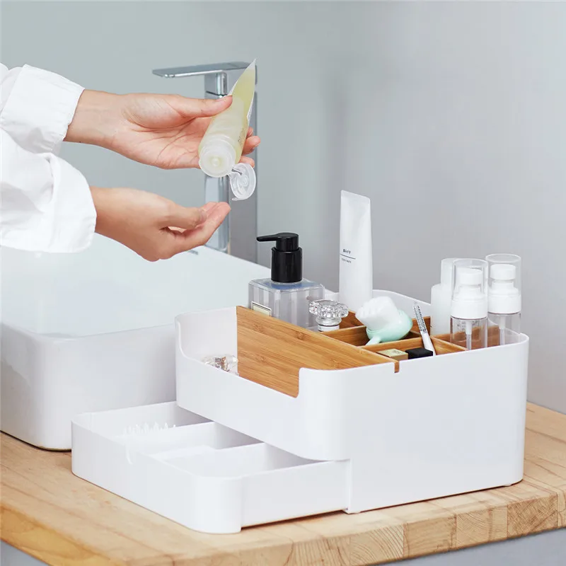 Многофункциональный Настольный ящик xiaomi коробка для хранения косметики