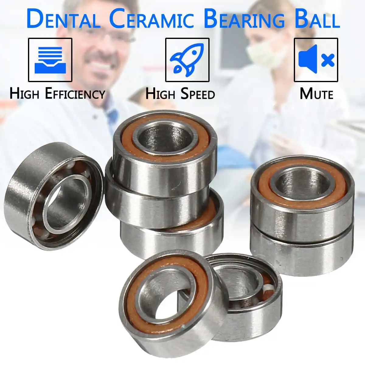 Kaufen 10 stücke 6mm High Speed Handstück Lager Dental keramik Lager für Handstück Luft Lager keramik Zahnarzt Werkzeuge