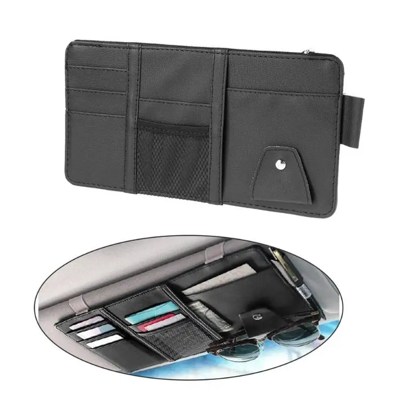 Car Sun Sor Storage Bag Organizer Pouch Pocket Card Glasses Phone Storage Hold