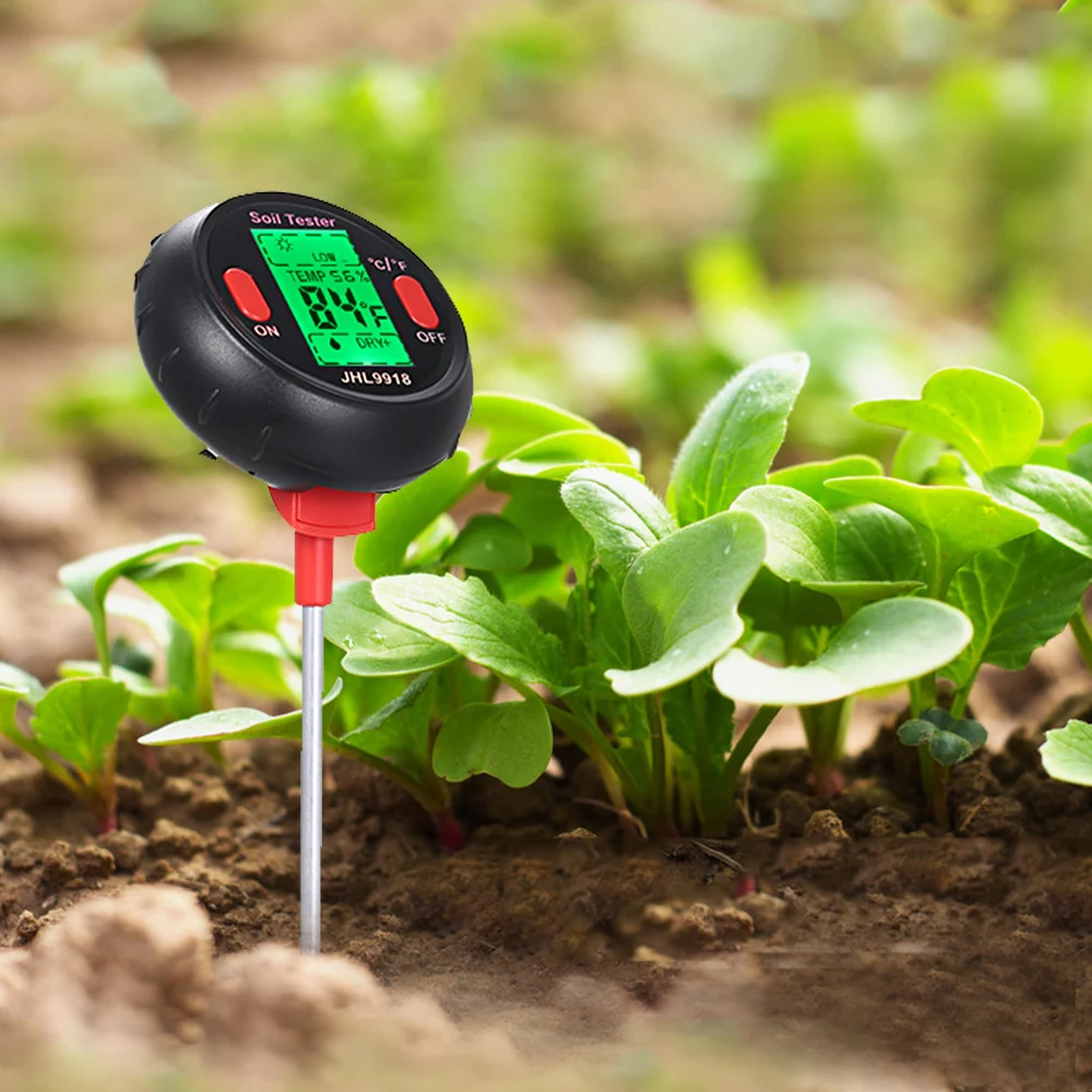 

5 in 1 Soil ph Meter Soil Tester PH Moisture Meter Temperature Sunlight Intensity Measurement Analysis Acidity Alkali