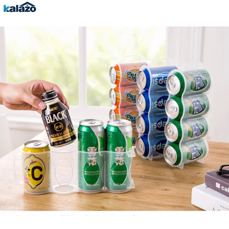 Beer Soda Can Storage Box Kitchen Fridge Drink Bottle Holder Fridge