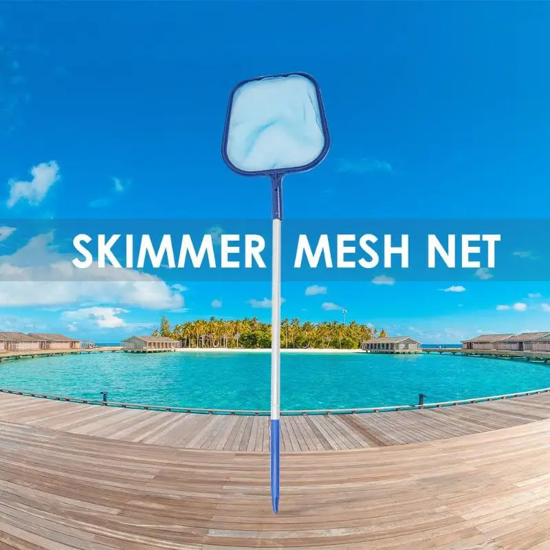 

Leaf Skimmer Mesh Net Professional Cleaner with Telescopic Poles Swimming Pool Pond Tub Cleaning Tool