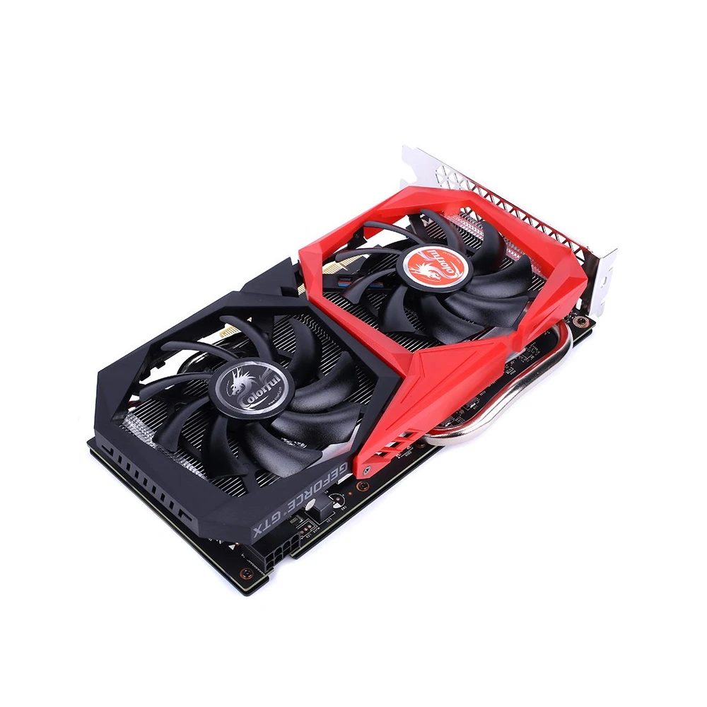 Красочные GeForce GTX 1660 6G графическая карта Nvidia GPU NB GDDR5 видеокарта 192 бит PCI-E3.0 HD+ DVI видеокарта для ПК Игр