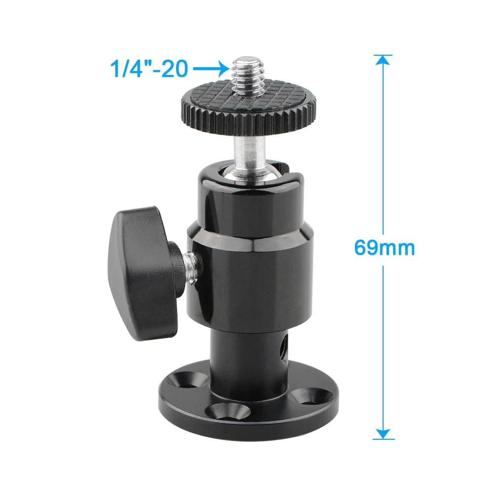 Настенный мини кронштейн CAMVATE 1/4 &quot 20 с шаровой головкой для монитора системы