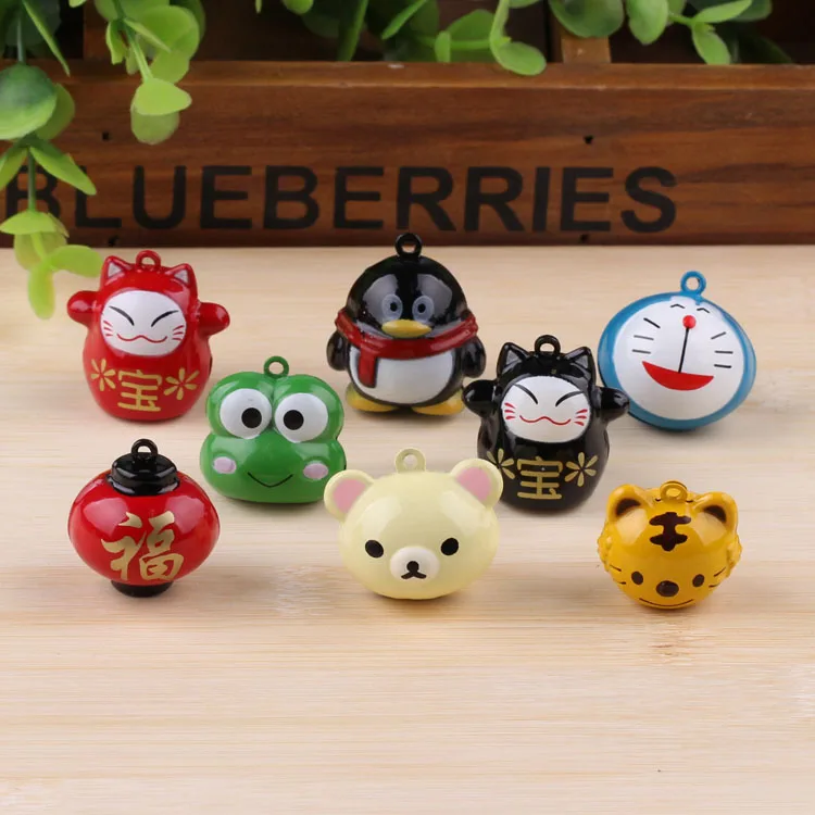

diy handmade material pet bell jewelry accessories lucky cat large cartoon bell tiger head Tang three