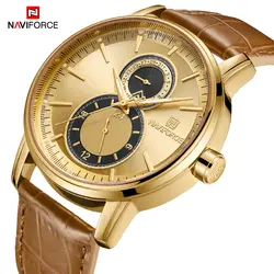 2019 новые модные часы NAVIFORCE брендовые водостойкие кварцевые тонкие наручные часы мужские кожаные спортивные часы мужские часы Relogio Masculino