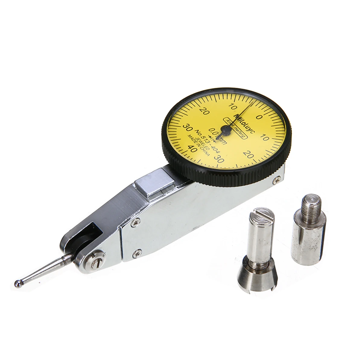 

Dial Gauge Test Indicator Precision Inch Metric Reading with Dovetail Rails Mount 0-40-0 0.01mm Accurate Measurement Tool Mayitr