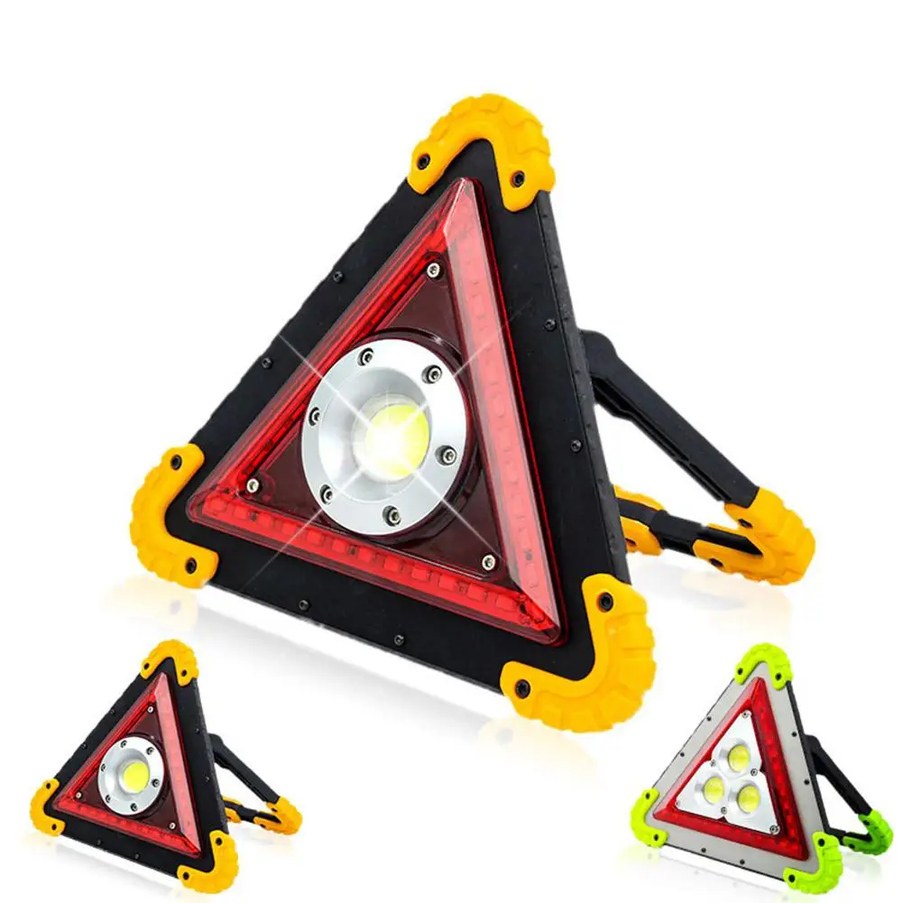 

Multi-function Handle Triangle Signal Warning Light Portable Car Repair Work Light SOS Camping Searchlight LED Traffic Lighting