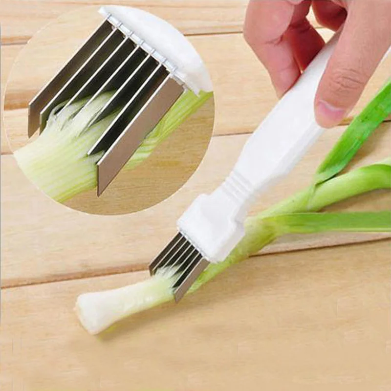 

Shallot Knife Onion Garlic Vegetable Cutter Cut Onions Garlic Tomato Device Shredders Slicers Cooking Tools Kitchen Accessories