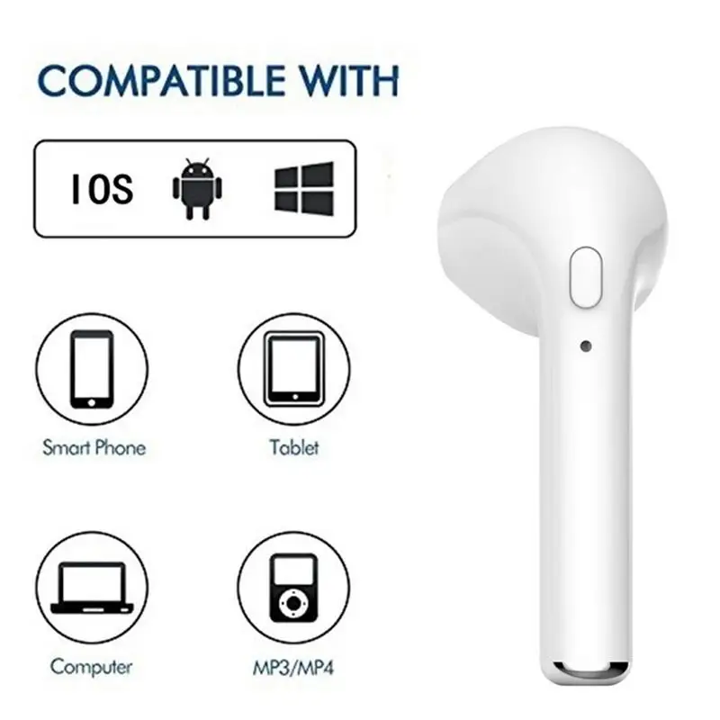 I7s TWS вкладыши Bluetooth наушники Binau Беспроводной гарнитуры гарнитура с MicPhone для всех