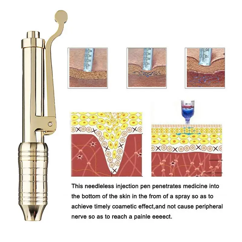 Portable Noninvasive Nebulizer Hylauronic Acid Injection Pen Needle Free Non irritating Wrinkle Removal Skin Rejuvenation Tools 3