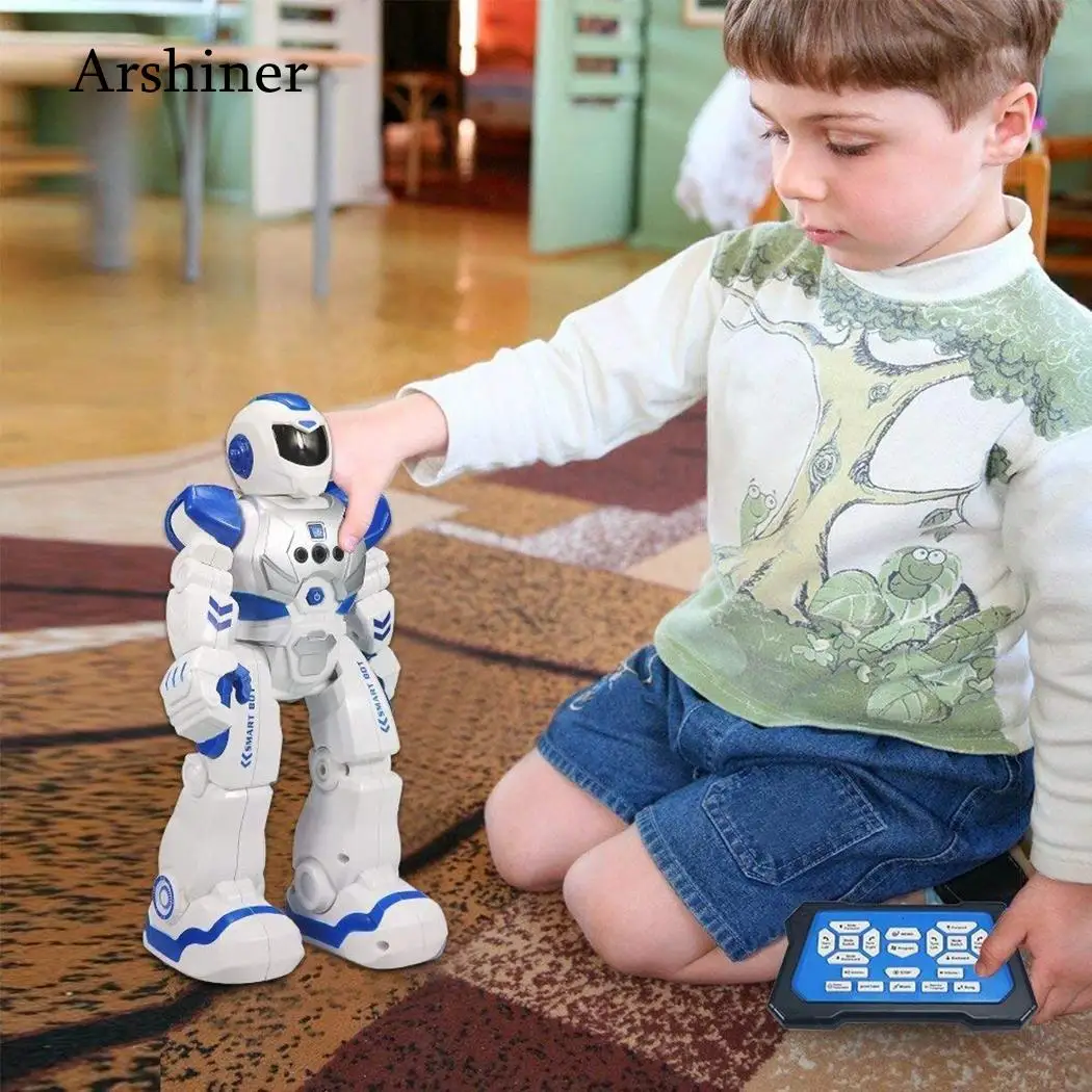 Remote Control robot Dance Gesture Control Music Cartoon gift Blue Gift Smart kids Toys Kids toy be good can Robot