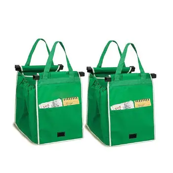 

Fashion 1PCS Practical Foldable Tote Eco-friendly Reusable Supermarket Storage Bags Green